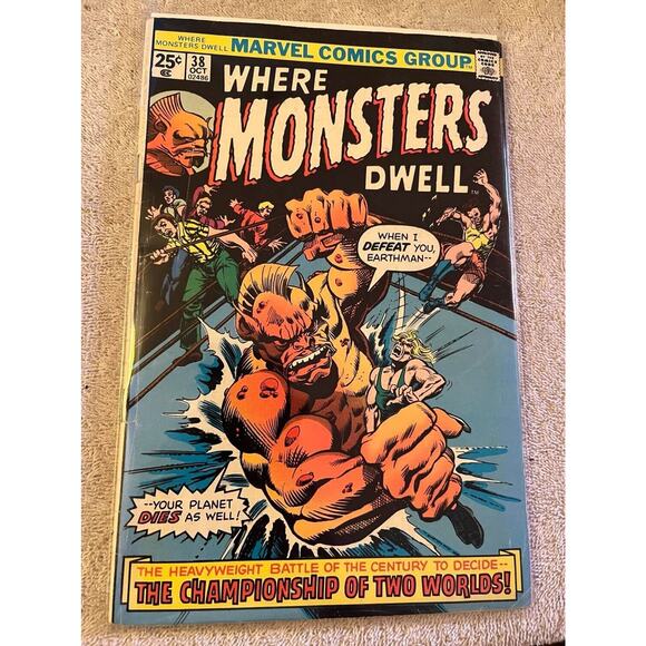 Where Monsters Dwell #38 (1975) Stan Lee, Jack Kirby - Picture 1 of 5